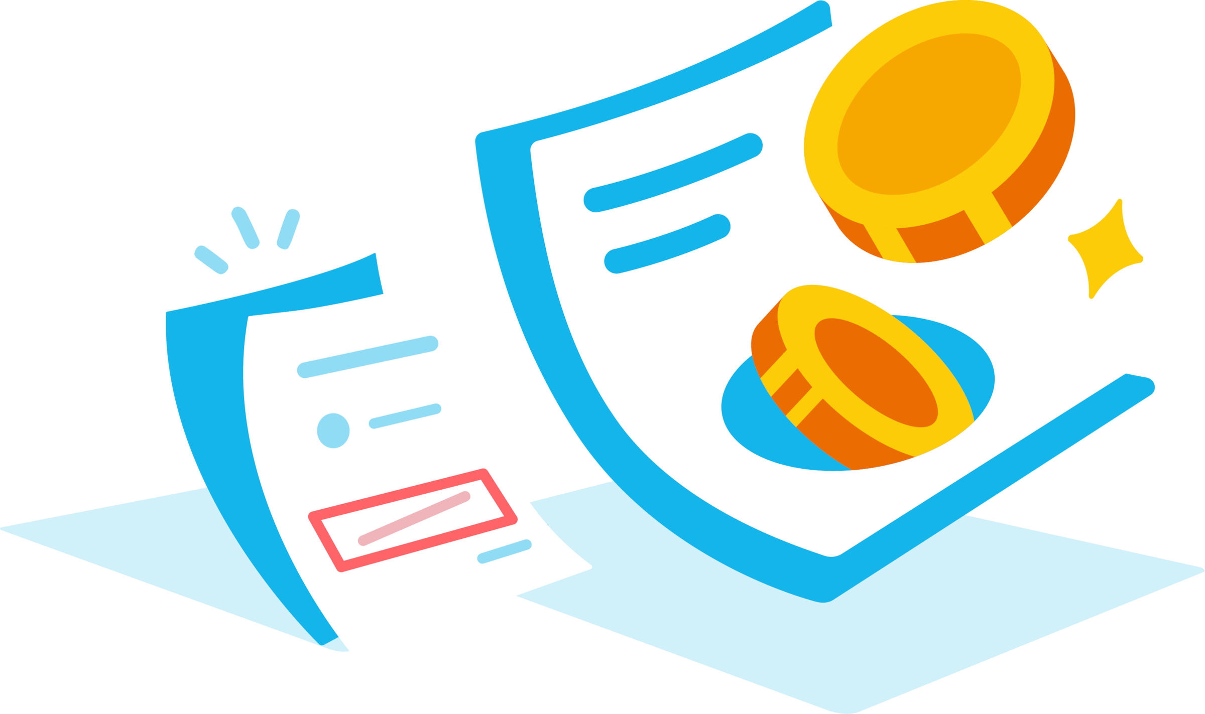 Xero’s automated billing software replaces paper bills and coins. 